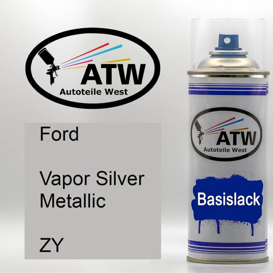 Ford, Vapor Silver Metallic, ZY: 400ml Sprühdose, von ATW Autoteile West.